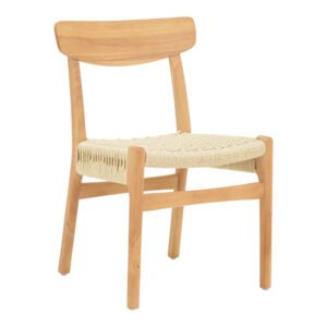 Καρέκλα Eaprine House Genius φυσικό σχοινί-rubberwood 49x53x77εκ