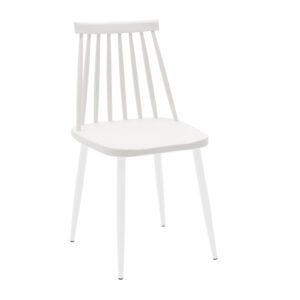 Καρέκλα Aurora House Genius pp λευκό-πόδι λευκό 42x46x79εκ