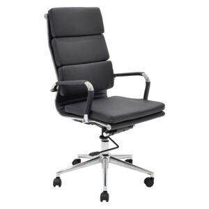 Καρέκλα γραφείου διευθυντή Tokyo House Genius μαύρο pu 55.5x52x108εκ