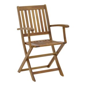 Πολυθρόνα Joter House Genius πτυσσόμενη ξύλο ακακίας φυσικό 53x60x90εκ