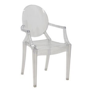 Καρέκλα Narova House Genius PC διάφανο 43x48x92εκ