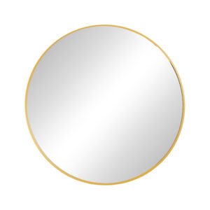 Καθρέπτης Nhaos House Genius χρυσό αλουμίνιο Φ60x2.5εκ