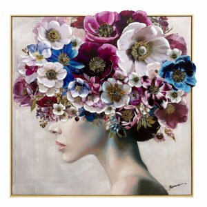 Πίνακας σε καμβά Mavare Ι 3D Inart με πλαίσιο 100x3.5x100εκ