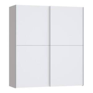 Ντουλάπα ρούχων Noez House Genius δίφυλλη με ράφια λευκό μελαμίνης 170.5x61x190.5εκ