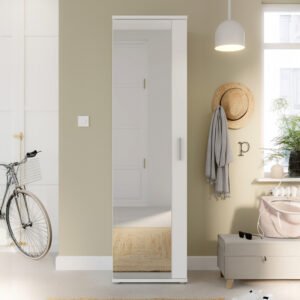 Παπουτσοθήκη-Ντουλάπα Cabino House Genius μελαμίνη σε λευκή απόχρωση 50.2x34.8x179εκ