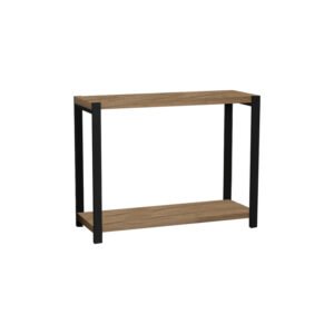 Επιτραπέζια ραφιέρα Lerf House Genius oak μελαμίνης-μαύρο μέταλλο 48x17x40εκ