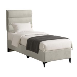 Κρεβάτι Limit House Genius ύφασμα σε κρεμ απόχρωση 90x200εκ