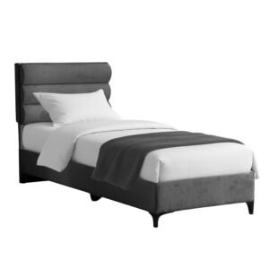 Κρεβάτι Limit House Genius ύφασμα σε ανθρακί απόχρωση 120x200εκ