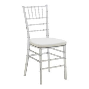 Καρέκλα Tiffany House Genius με μαξιλάρι διάφανο pc 38x38.5x88εκ