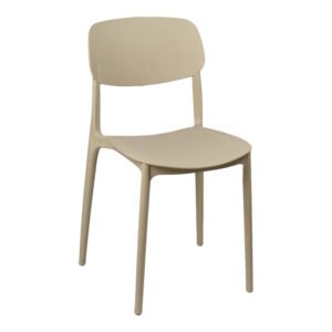 Καρέκλα Berdian House Genius στοιβαζόμενη pp σε cappuccino απόχρωση 38x49x79εκ