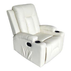 Πολυθρόνα relax Gessel House Genius PU σε κρεμ απόχρωση 80x90x98εκ