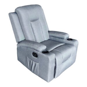 Πολυθρόνα relax Gessel House Genius ύφασμα ανθρακί 80x90x98εκ