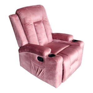 Πολυθρόνα relax Gessel House Genius βελούδο σάπιο μήλο 80x90x98εκ