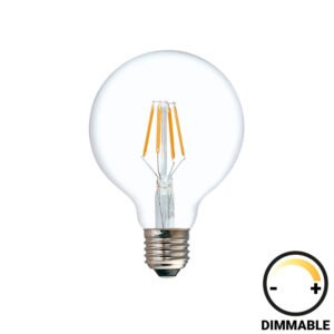 Λαμπτήρας LED G95 Bulb House Genius dimmable 4W E27 2700K 200-220V clear