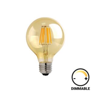 Λαμπτήρας LED G95 Bulb House Genius dimmable 4W E27 2700K 200-220V amber