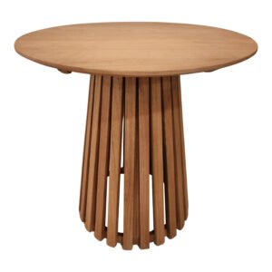 Τραπέζι Kenda I House Genius mindi ξύλο σε φυσική απόχρωση Φ80x75εκ