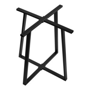 Βάση τραπεζιού μπαρ Mulbe I House Genius μεταλλική σε μαύρη απόχρωση 50x50x90εκ