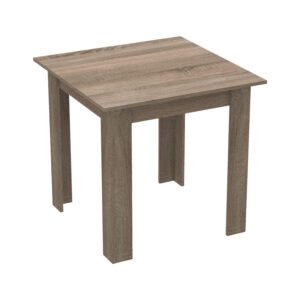 Τραπέζι Manka I House Genius σε sonoma truffle απόχρωση 80x80x77εκ