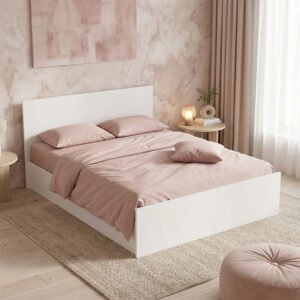 Κρεβάτι διπλό Toscana House Genius σε λευκή απόχρωση 160x200εκ