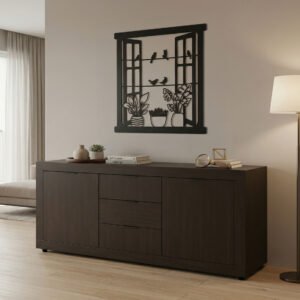Μπουφές Doha House Genius σε wenge απόχρωση 180x45x80.5εκ