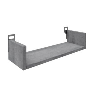 Ραφιέρα τοίχου Derva House Genius σε cement γκρι απόχρωση 45x15x10cm