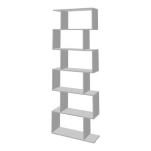 Βιβλιοθήκη Sezen House Genius σε λευκή απόχρωση 70x24x191.5εκ