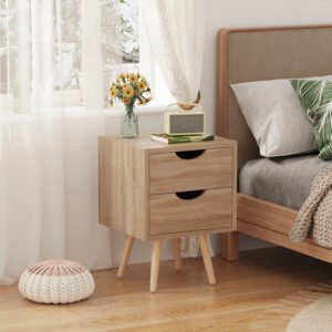 Κομοδίνο Selma House Genius σε φυσική απόχρωση 29.7x29.7x45εκ