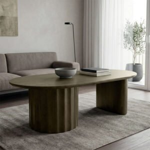 Τραπέζι σαλονιού Flute House Genius wenge μασίφ ξύλο μάνγκο 130x65x40εκ