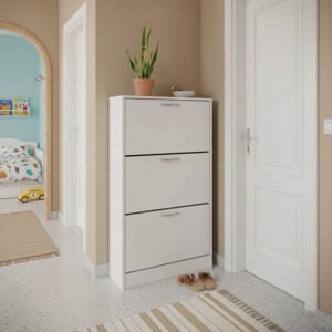 Παπουτσοθήκη Savaz House Genius σε λευκή απόχρωση 60x24x114εκ