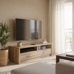 Έπιπλο τηλεόρασης Podizor House Genius σε sonoma απόχρωση 120x45x42.5εκ