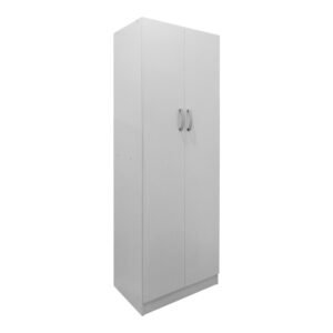 Ντουλάπα δίφυλλη Athos House Genius σε λευκή απόχρωση 60x42x180εκ