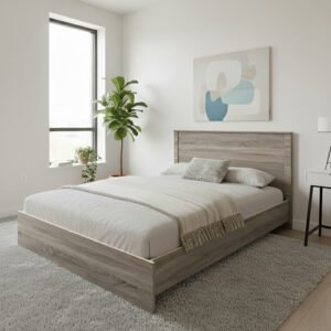 Κρεβάτι Athos House Genius σε sonoma απόχρωση 140x200εκ