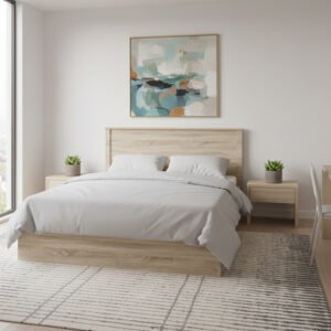 Κρεβάτι Athos House Genius σε sonoma απόχρωση 160x200εκ