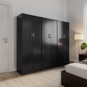 Ντουλάπα εξάφυλλη Athos House Genius wenge 240x42x180εκ