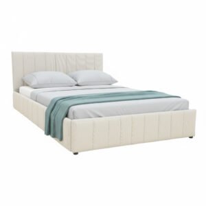 Κρεβάτι Snuggle House Genius με αποθηκευτικό χώρο ύφασμα μπεζ 160x200εκ