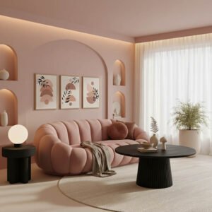 Καναπές Embrace House Genius βελούδο σε σάπιο μήλο απόχρωση 180x105x65εκ