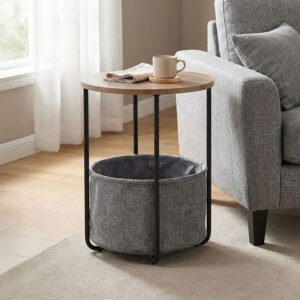 Βοηθητικό τραπέζι Fredami House Genius sonoma Φ40x50εκ