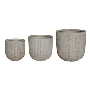 Κασπώ Kallena House Genius σετ 3τεμ κεραμικό σε γκρι-μπεζ απόχρωση