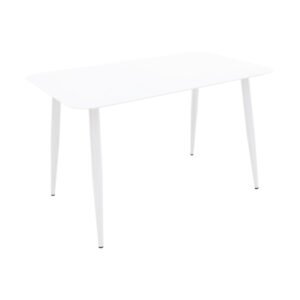 Τραπέζι Vista House Genius αλουμίνιο σε λευκή απόχρωση 120x70x72εκ