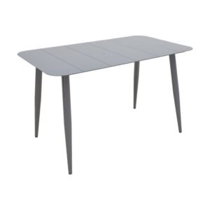 Τραπέζι Vista House Genius αλουμίνιο σε ανθρακί απόχρωση 120x70x72εκ