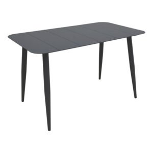 Τραπέζι Vista House Genius αλουμίνιο σε μαύρη απόχρωση 150x80x72εκ