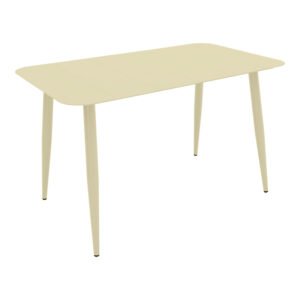 Τραπέζι Vista House Genius σαμπανί αλουμίνιο 150x80x72εκ