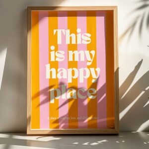 Πίνακας Happo House Genius με ψηφιακή εκτύπωση και πλαίσιο 50x2x70εκ