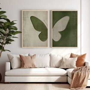 Πίνακας Obsen House Genius δίπτυχος με ψηφιακή εκτύπωση και πλαίσιο 33x1.5x48εκ