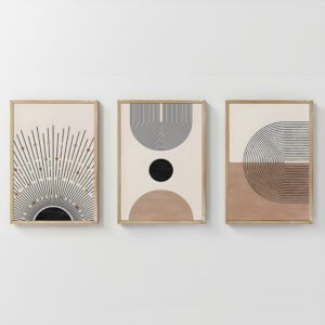 Πίνακας Lagon House Genius τρίπτυχος με ψηφιακή εκτύπωση και πλαίσιο 33x1.5x48εκ