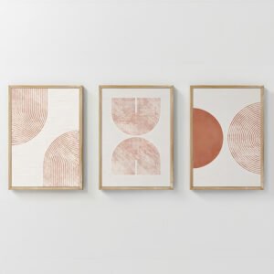 Πίνακας Chilen House Genius τρίπτυχος με ψηφιακή εκτύπωση και πλαίσιο 33x1.5x48εκ