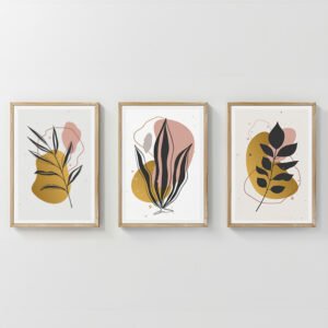 Πίνακας Kereby House Genius τρίπτυχος με ψηφιακή εκτύπωση και πλαίσιο 33x1.5x48εκ