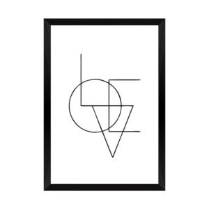 Πίνακας Felora House Genius με ψηφιακή εκτύπωση και πλαίσιο 33x1.5x48εκ